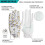FINGER TEN Golf Glove Men(White-1 Pack, L-Worn on Left Hand) 3