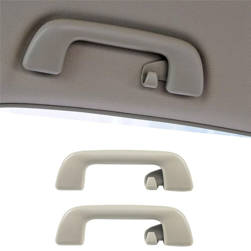 4Pcs Car Inner Roof Armrest Ceiling Pull Handle Door Safety Handle with Hook 74610-52020 for   Light Grey 2