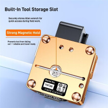 Fiber Optic Cleaver Three-Port Fideroptic Stripper High Precision Fiber Cold Connection Cutter for 0.25/0.9/3.0mm Cables