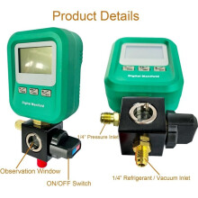 DUOYI Portable Digital HVAC Manifold Gauge Set Refrigerant Gauge Diagnostic Tool for R134A/R410A/1234YF 12 Refrigerants