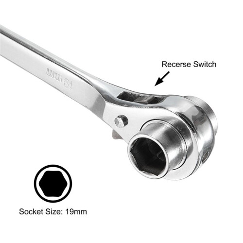 Llave de Carraca de 19-21 mm con Extremo de Vaso, Llave de Carraca Plum Podger. 2