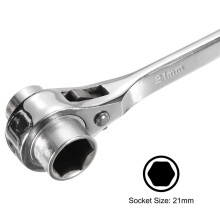 Clé à Cliquet, Douille de 19 à 21 mm, Clé à Douille à Sertir, Clé à Cliquet