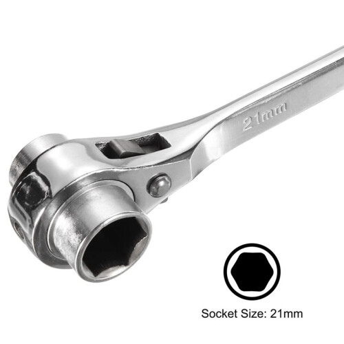 Llave de Carraca de 19-21 mm con Extremo de Vaso, Llave de Carraca Plum Podger.