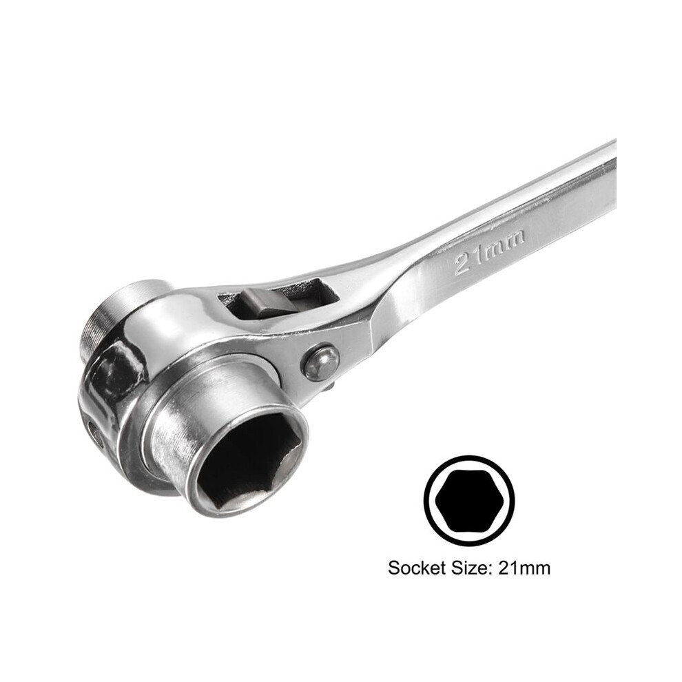 Wrench Ratchet Wrench 19-21Mm End Socket Plum Podger Spanner Ratchet Wrench Wrench 4712720989423