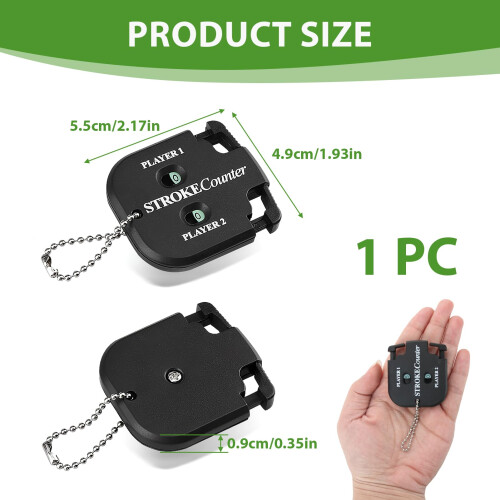 nllkii Portable digital Golf Score Counte 2 Player with Keychain 1