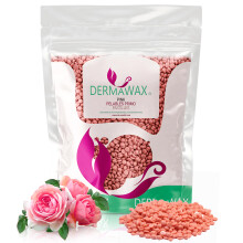 Pink Rose Hard Wax Beads 1kg – Stripless Film Wax for Hair Removal, Face, Legs, Underarms, Bikini & Brazilian, Professional Hot Wax, Made in Italy