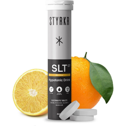 Styrkr SLT07 Electrolytes Tablets - Citrus Flavour 1000mg per Serving - Pack of