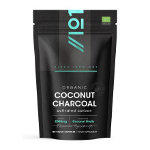 Organic Activated Coconut Charcoal 2000mg – 180 Vegan Capsules – Bloating & Gas, Digestion & Flatulence Natural Relief – Resealable and Recyclab