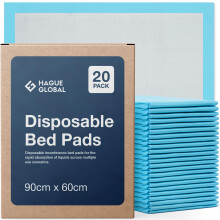 20 x ESSENTIAL Incontinence Bed Pads 60 x 90 CM | Large Disposable Incontinence