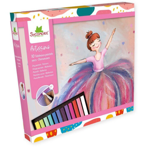 Creatieve set Droge pastels - SYCOMORE - Artissimo - Dansers - Vanaf 7 jaar
