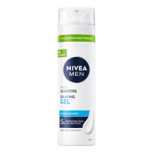 NIVEA MEN Sensitive Shaving Gel Pack of 6 (6 x 200ml) for Sensitive Skin, for Me