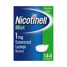 Nicotinell Mint Lozenge 1mg (144 Lozenges), Stop Smoking Aid, Sugar Free Nicotin