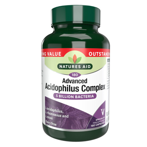 Natures Aid Natures Aid Acidophilus Complex 5 Billion Bacteria CFU – High Strength Supplemen