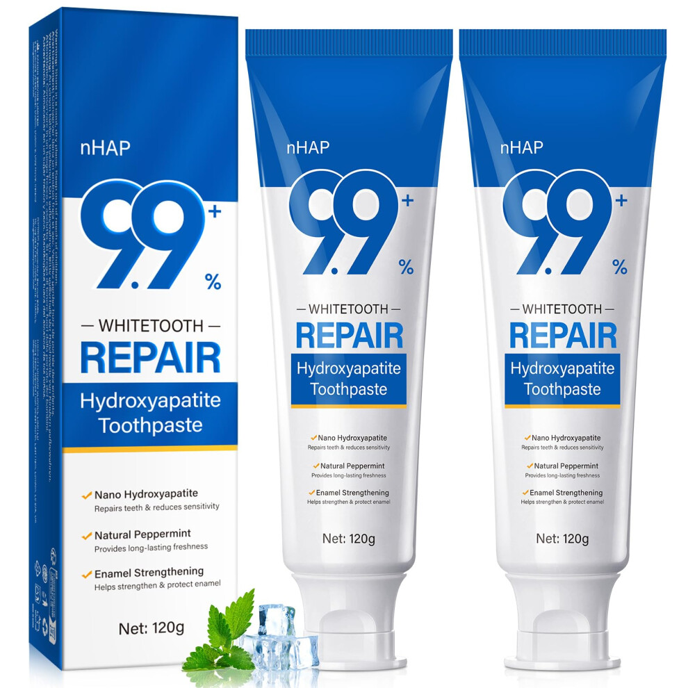 Tamiodfo Hydroxyapatite Toothpaste, 9.9% Hydroxyapatite Toothpaste For Enamel Protection,