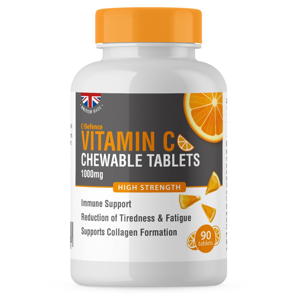 Club Vits Vitamin C 1000Mg Chewable By - 90 Tablets - Supports Immune Health And