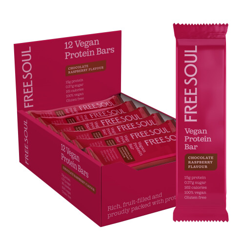 Vegan Protein Bars 12 x 50g | Plant Based Chocolate Protein Bars |