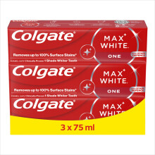 Colgate Max White One Toothpaste 75ml x 3