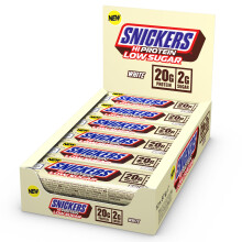 Snickers White Chocolate Protein Bar – 12 57g – 20g Protein, Low Sugar (2g), H