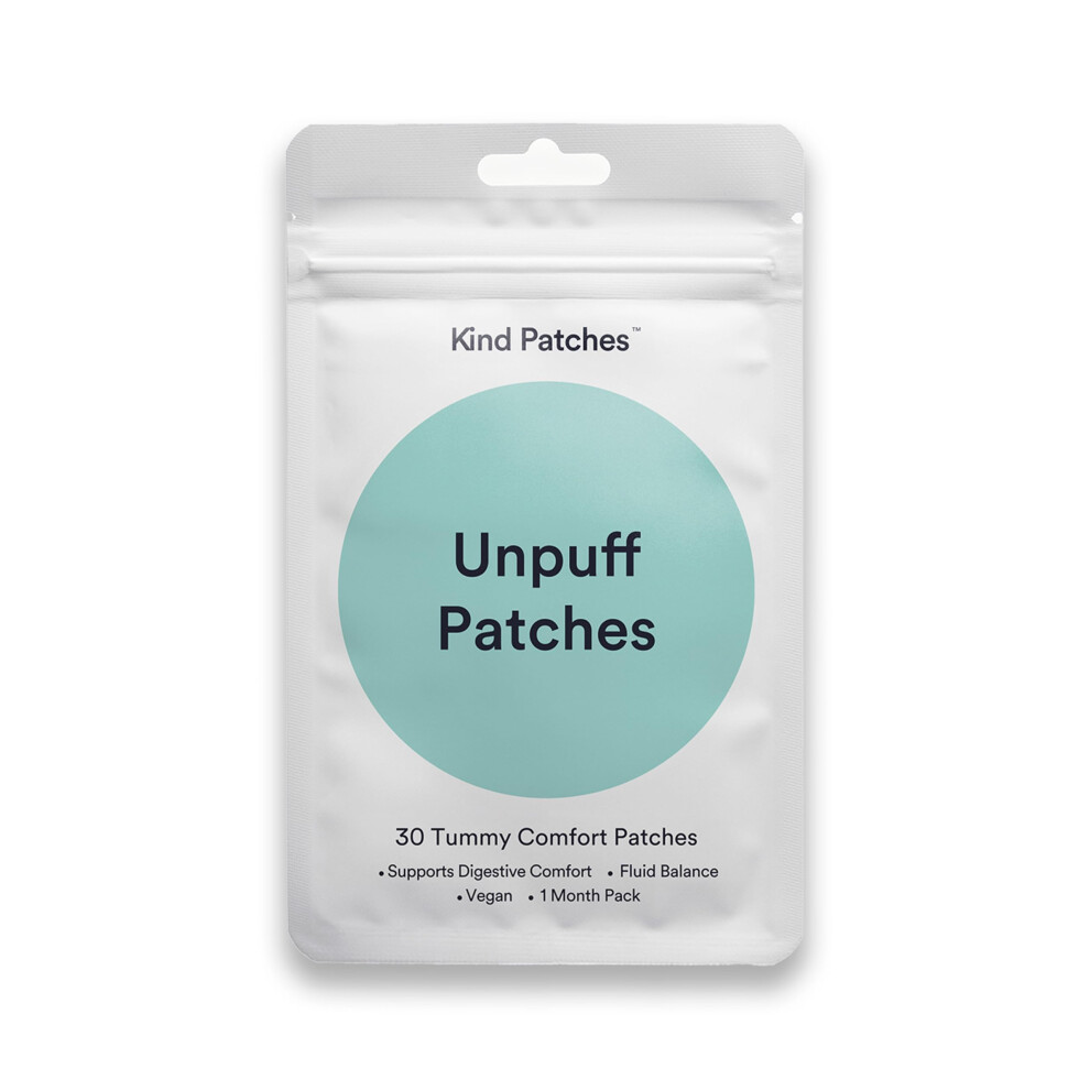 Kind Patches | Unpuff Patches | Detox Vitamin Patch With Dandelion & Ginger | Natural Herbal Supplement For Bloating, Water Retention & Digestive Sup