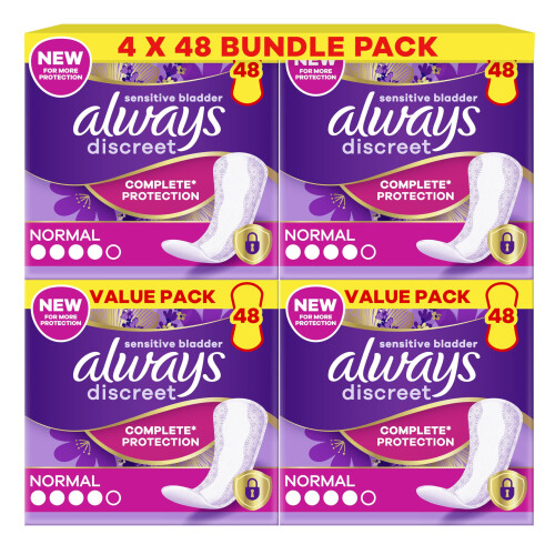 Always Discreet Incontinence Liners for Sensitive Bladder - Pack of 192