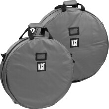 KCT Motorcycle Single Front and Rear Back Wheel Bags Protective Motorbike Padded Waterproof Spare Tyre Zip Up Transport Storage Carry Covers