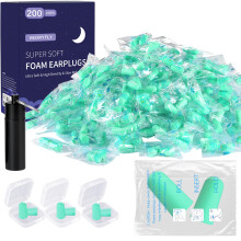 200 Pairs Foam Ear Plugs, New Soft Disposable Ear Plugs Noise