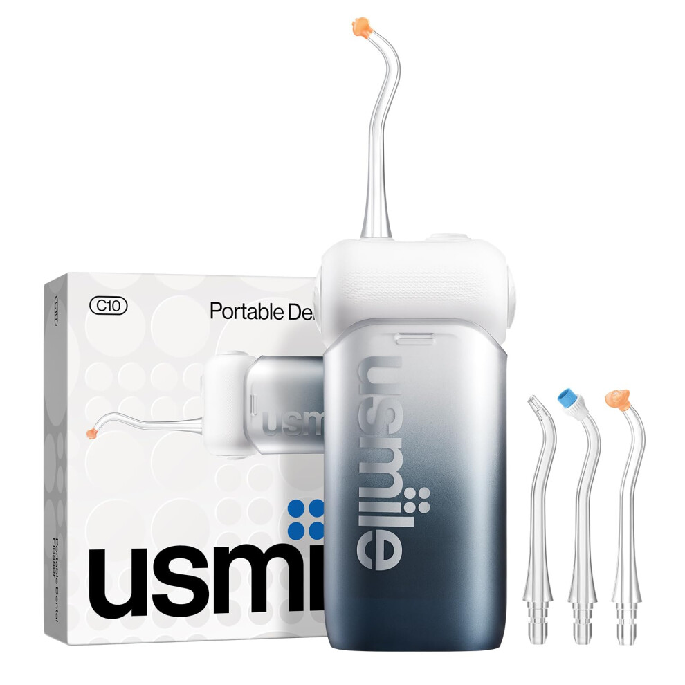 Usmile C10 Portable Water Flosser For Teeth Â Travel-Friendly, 95-Day Battery, 4