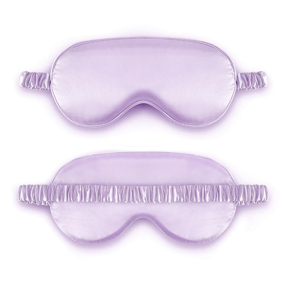 Yowlens Sleep Mask For Adults - Satin Eye Mask For Night Sleep, Travel & Nap - Super Sof