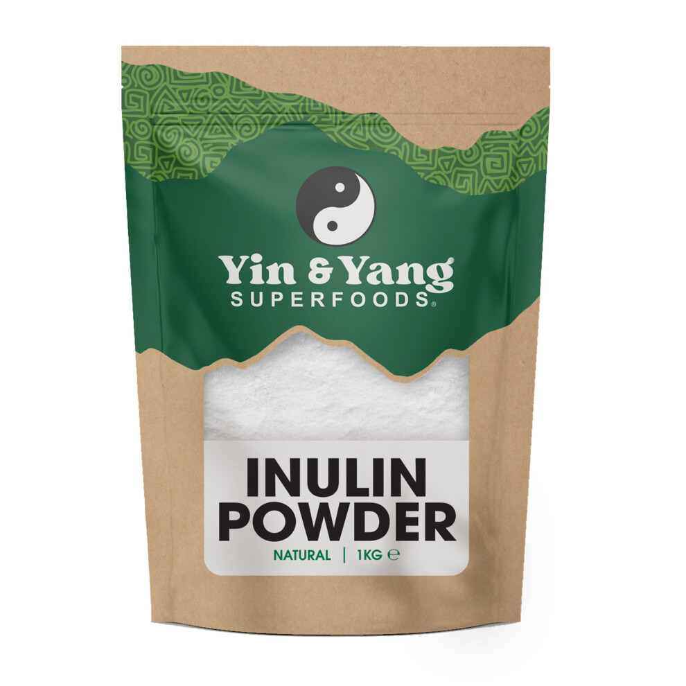 Yin & Yang Superfoods Premium Inulin Powder 1Kg - Dietary Fibre From Chicory Root | Vegan,