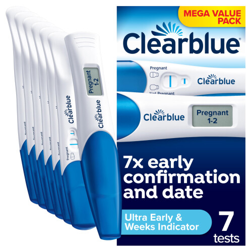 Clearblue Clearblue Pregnancy Test 7X Confirmation & Date Early Detection Mega Value Combo
