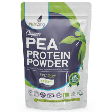 Award Winning Vegan Pea Protein Powder - Organic & Pure - Canadian Peas - No Soy, No Gluten - 1kg Pouch - Keto & Paleo Friendly by NutriZing
