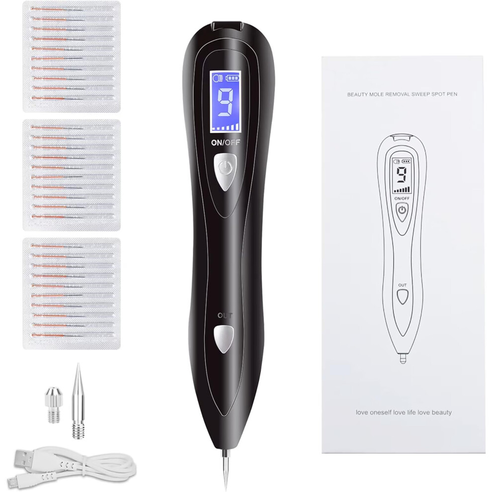 Chrerna Skin Tags Remover Kit, Mole Kit Removal Pen With 9 Adjustable Modes, Plasma Pen For Warts, Spot, Body Facial, Freckle, Nevus
