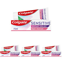 Colgate Sensitive Instant Relief Repair + Gum Care Toothpaste 75ml | Fluoride Toothpaste | Instant Sensitivity Relief* | Strengthens Gums | Repairs S