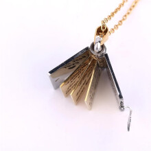 Personalized Temperament Necklace Collarbone Chain, Can Open Book Pendant, New Necklace,Suitable As A Gift