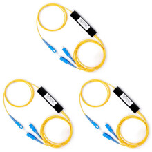 3X 1 Punt 2 Conische Glasvezelsplitter Splice Box Splitter SC-Poort FTTH Fiber Home Koude Verbinding