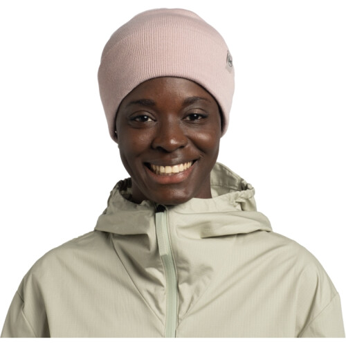Buff Buff Unisex Lilon Two Layer Circular Knit Beanie - Rosewood - OS 1