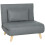 Homcom Sillón Cama Gris 90 x 78 x 79 cm 1