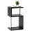 Homcom Mesa Auxiliar Negro 44 x 38 x 75 cm 1