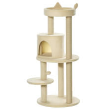 Árbol para Gato Beige 48 x 48 x 104 cm
