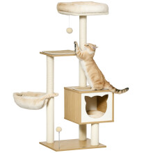 Árbol para Gato Beige 48 x 40 x 126 cm