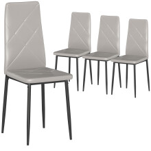 Sillas de Comedor Gris 41 x 50 x 97 cm