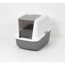 Catit Large Hooded Grey Litter Box with Airsift Filter System