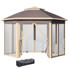 Carpa Plegable Beige 405 x 340 x 285 cm