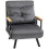 Homcom Sofá Cama Individual Gris 63 x 73 x 81 cm 1