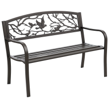 Banco de Jardín Marrón 127 x 60 x 85 cm