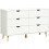 Homcom Cómoda con Cajone Blanco 120 x 40 x 76 cm 1