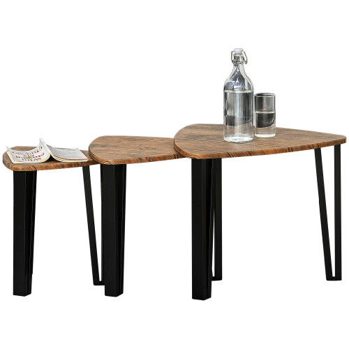 Homcom Mesitas de Café Bicolor 56 x 54.2 x 45.4cm