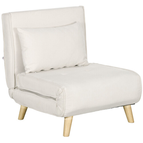 Homcom Sillón Cama Beige 72 x 78 x 79 cm