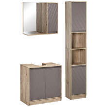 Conjunto de Baño Marrón 30 x 24 x 170 cm