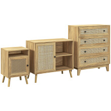 Conjunto para Hogar Marrón 80 x 35 x 95 cm
